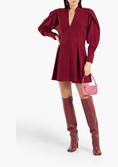 IRO - Jiji pleated crepe mini dress - Red - FR 34
