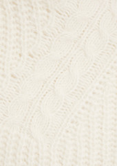 IRO - Jilana cable-knit half-zip sweater - White - L
