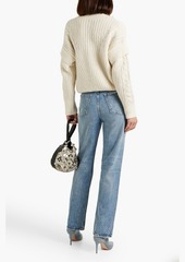 IRO - Jilana cable-knit half-zip sweater - White - XL