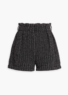 IRO - Kale metallic bouclé-knit shorts - Gray - FR 40