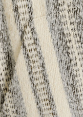 IRO - Kiraz striped brushed tweed coat - Gray - FR 38