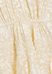 IRO - Leodie asymmetric cutout fil coupé chiffon dress - White - FR 36