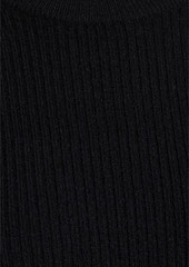 IRO - Liette ribbed cashmere midi dress - Black - XXS