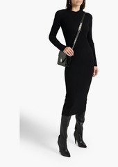 IRO - Liette ribbed cashmere midi dress - Black - XXS