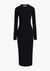 IRO - Liette ribbed cashmere midi dress - Black - XXS