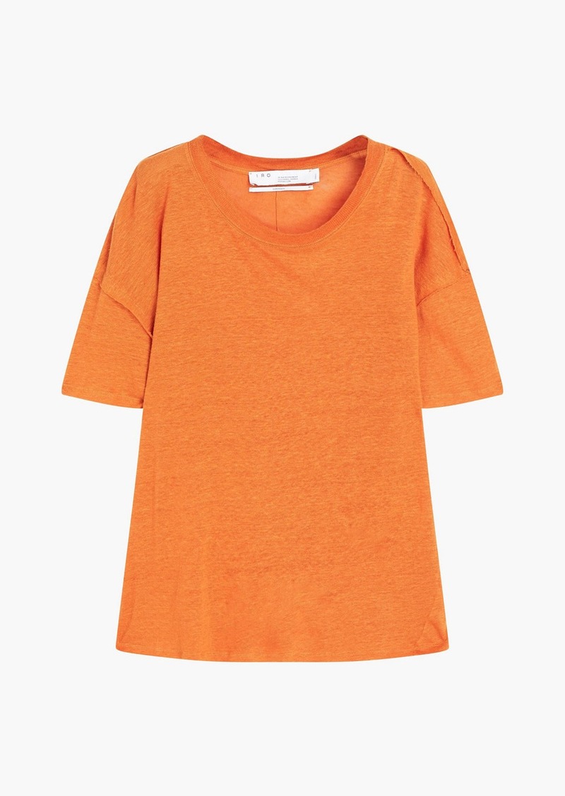 IRO - Motion linen-jersey T-shirt - Orange - S