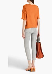 IRO - Motion linen-jersey T-shirt - Orange - S