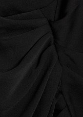 IRO - Lipa draped ruched satin-crepe mini dress - Black - FR 34