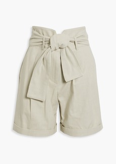 IRO - Maynard belted cotton shorts - Neutral - FR 34