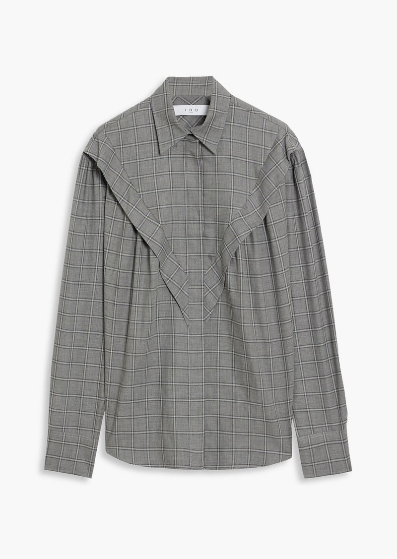 IRO - Mevsim checked cotton shirt - Gray - FR 34