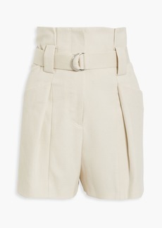IRO - Mida belted woven shorts - White - FR 38