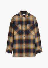 IRO - Minsi oversized checked flannel shirt - Yellow - FR 38