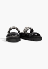IRO - Mosta chain-embellished leather sandals - Black - EU 36