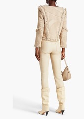 IRO - Negila cropped bouclé-tweed jacket - Neutral - FR 36