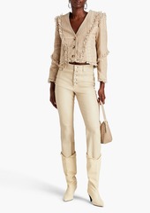 IRO - Negila cropped bouclé-tweed jacket - Neutral - FR 36