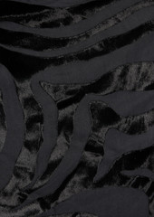 IRO - Nizart ruched devoré-velvet mini skirt - Black - FR 40
