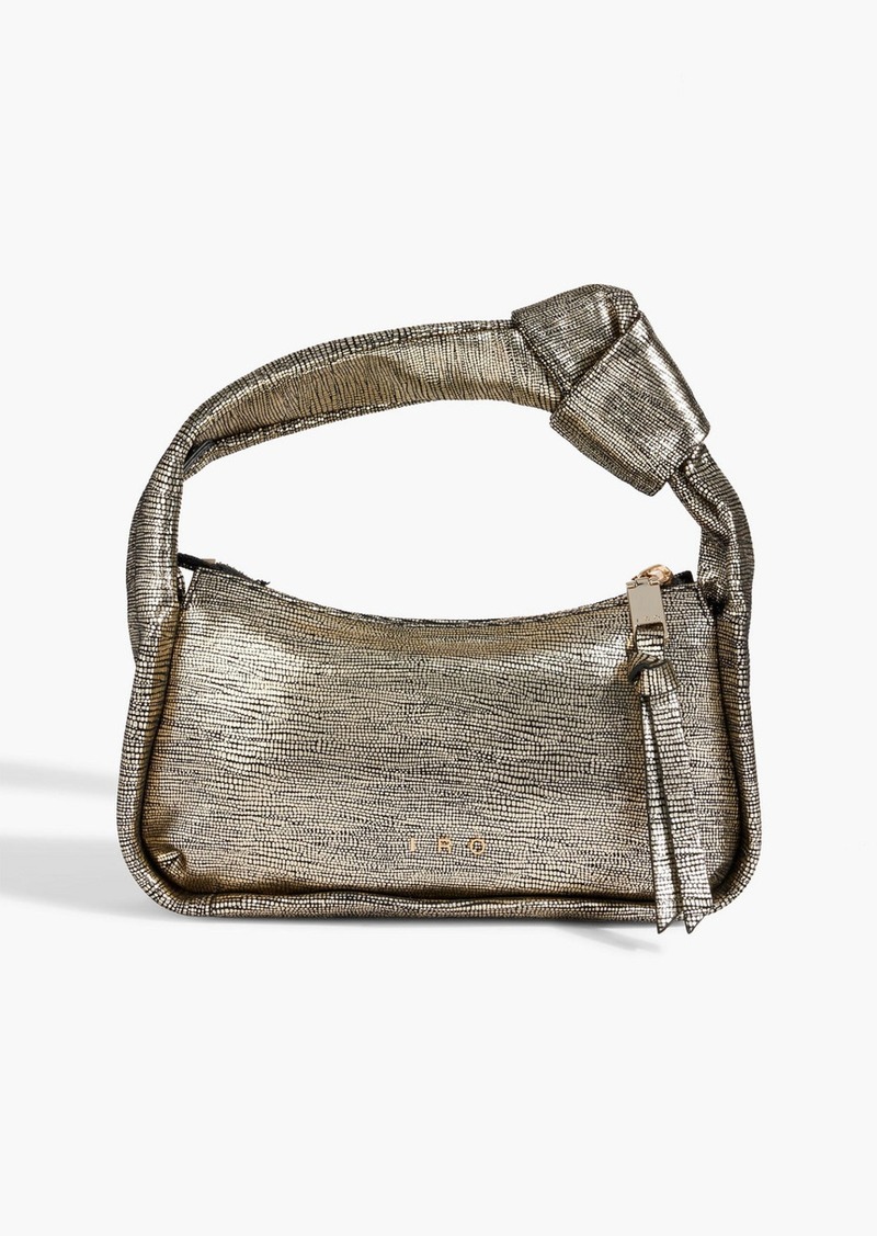 IRO - Noue Baby metallic brushed-leather tote - Metallic - OneSize