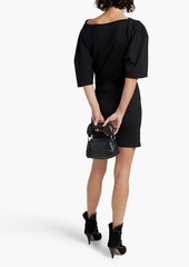 IRO - Palmero twist-front cotton-jersey mini dress - Black - S