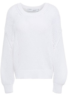 IRO - Palos open-knit cotton sweater - White - S