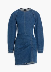 IRO - Lenay pleated denim mini dress - Blue - FR 34