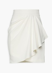IRO - Rama wrap-effect crepe mini skirt - White - FR 34