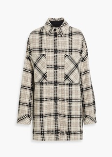 IRO - Checked wool-blend tweed shirt jacket - Neutral - FR 34