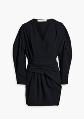 IRO - Sofi draped crepe mini dress - Black - FR 34