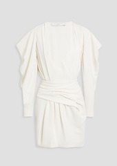 IRO - Sofi draped crepe mini dress - White - FR 38