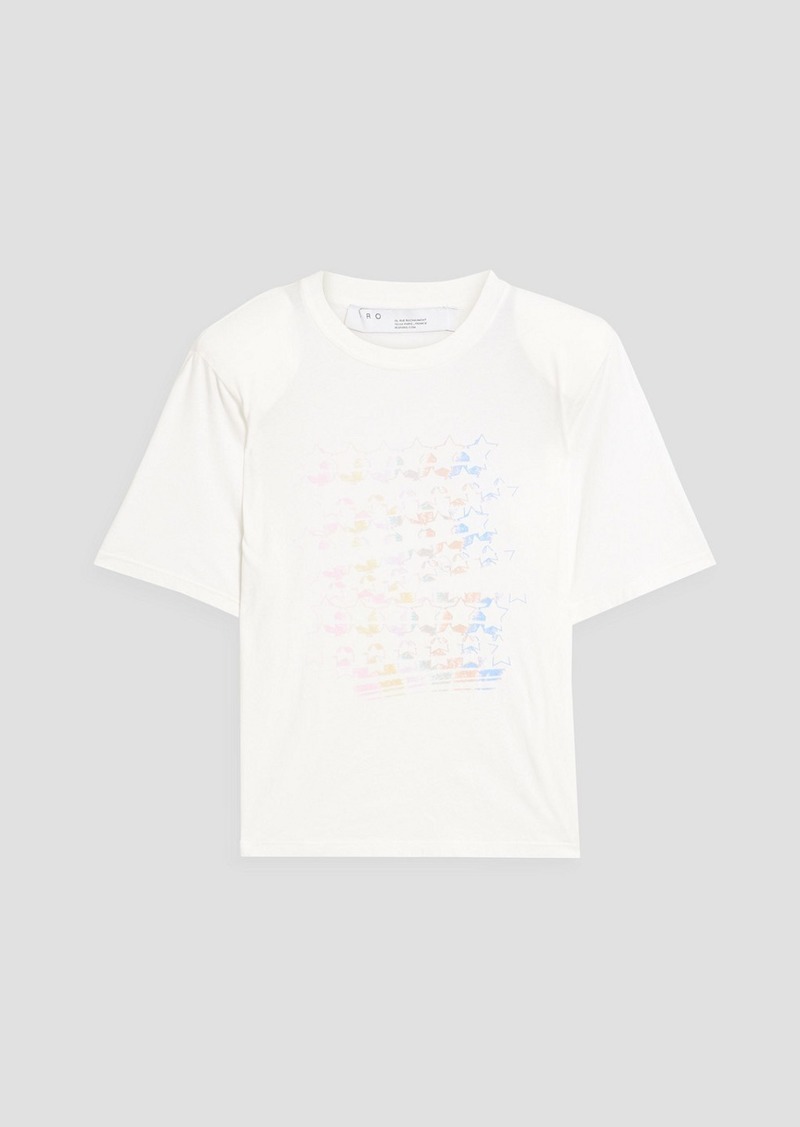 IRO - Stars printed cotton-jersey T-shirt - White - XS