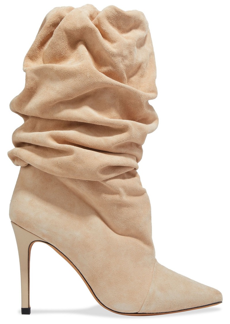 IRO - Stevie gathered suede boots - Neutral - EU 41