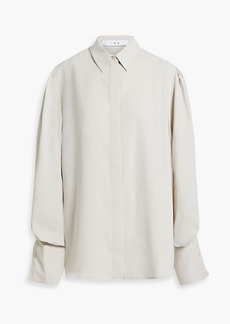 IRO - Talasia crepe shirt - Gray - FR 34