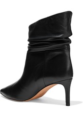 IRO - Texier gathered leather ankle boots - Black - EU 39