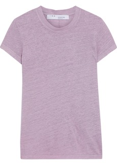 IRO - Third slub linen-jersey T-shirt - Purple - XXS