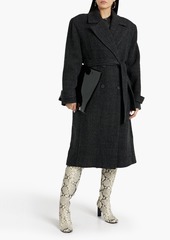 IRO - Vibi double-breasted belted wool-tweed coat - Gray - FR 38
