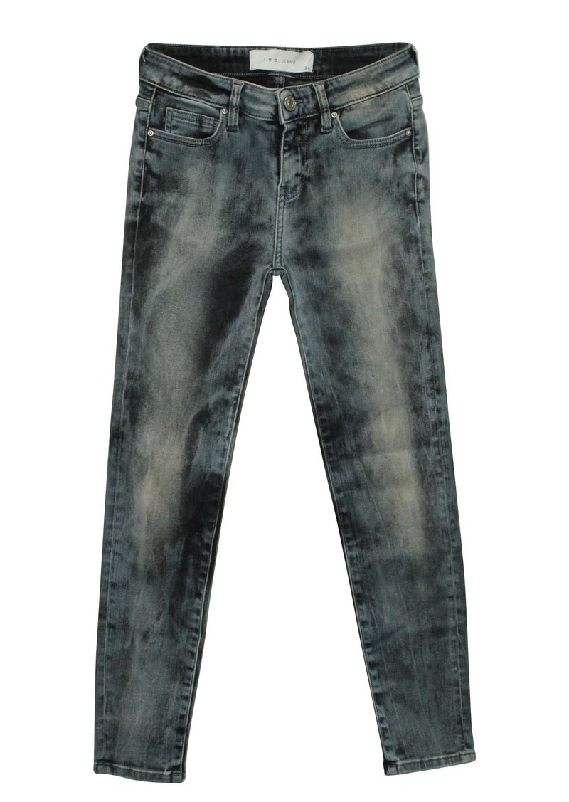 Iro Acid-Washed Jeans in Blue Cotton