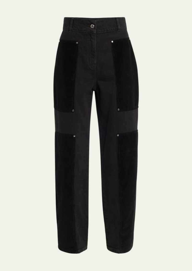 Iro Elyssa Straight-Leg Patch Jeans