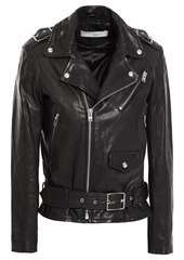 Iro Woman Anoh Leather Biker Jacket Black