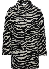 Iro Woman Bera Brushed Jacquard-knit Coat Animal Print