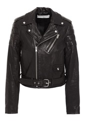 Iro Woman Galley Leather Biker Jacket Black