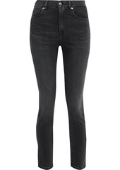 Iro Woman Hauss Cropped High-rise Skinny Jeans Black