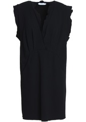 Iro Woman Ilford Ruffle-trimmed Crepe Mini Dress Black
