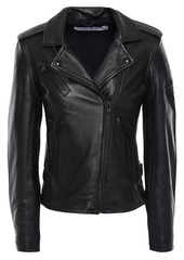 Iro Woman Newhan Leather Biker Jacket Black