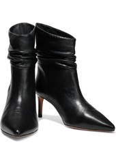 IRO - Texier gathered leather ankle boots - Black - EU 39