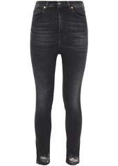 Iro Woman Vlade Distressed High-rise Skinny Jeans Black