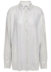 IRO - Zuko sequined chiffon shirt - Metallic - FR 34