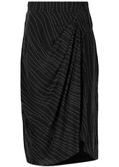 IRO Zima wrap midi skirt