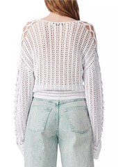 IRO Kettie V-Neck Crochet Sweater