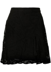 IRO Kygo embroidered mini skirt
