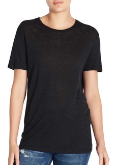 IRO Luciana Linen T-Shirt In Black