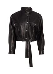 IRO Ormos Leather Trucker Jacket